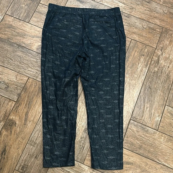 Free People Navy Sparkle Pants Women’s medium Pleated - Picture 6 of 6